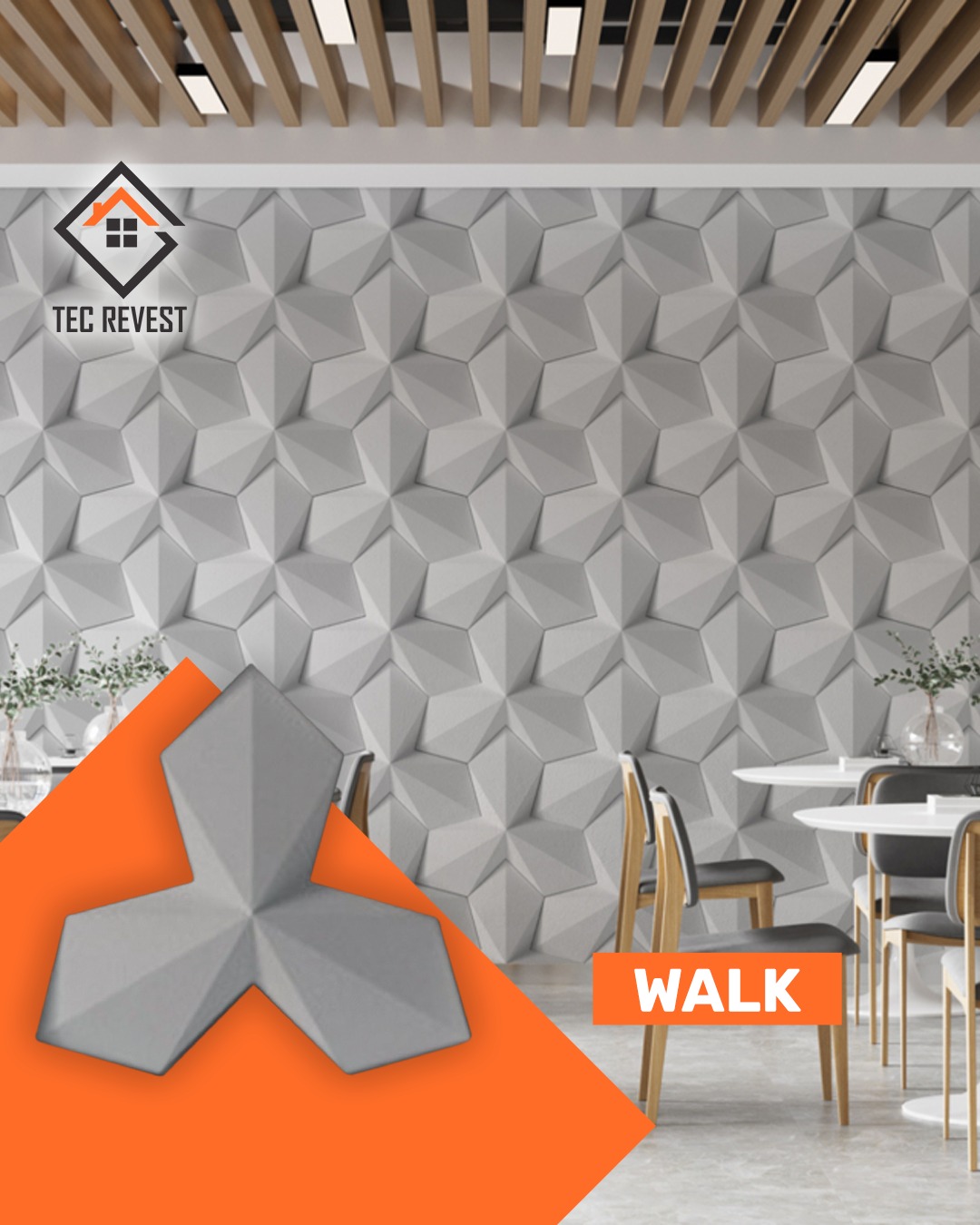 Panel Volumétrico 3D Walk TecRevestPY